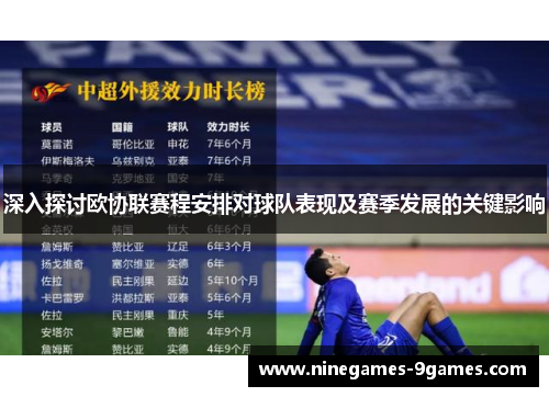 深入探讨欧协联赛程安排对球队表现及赛季发展的关键影响 深入探讨欧协联赛程安排对球队表现及赛季发展的关键影响